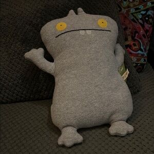 Gray Plush Monster Toy ugly doll